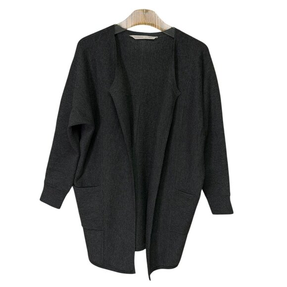 Athleta Chill Chaser Long Line Merino Wool Cardigan Gray Size S - Picture 8 of 14
